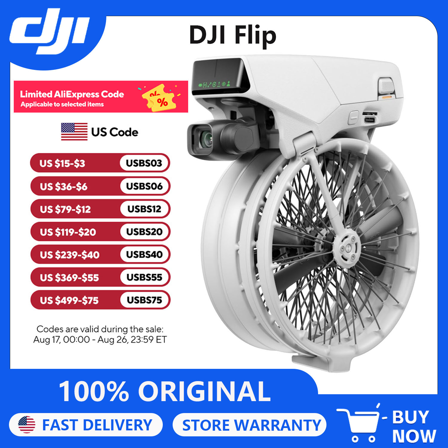Refurbished DJI Drones Flip Fl - Drone Gimbal 2 Axis 评论和价格